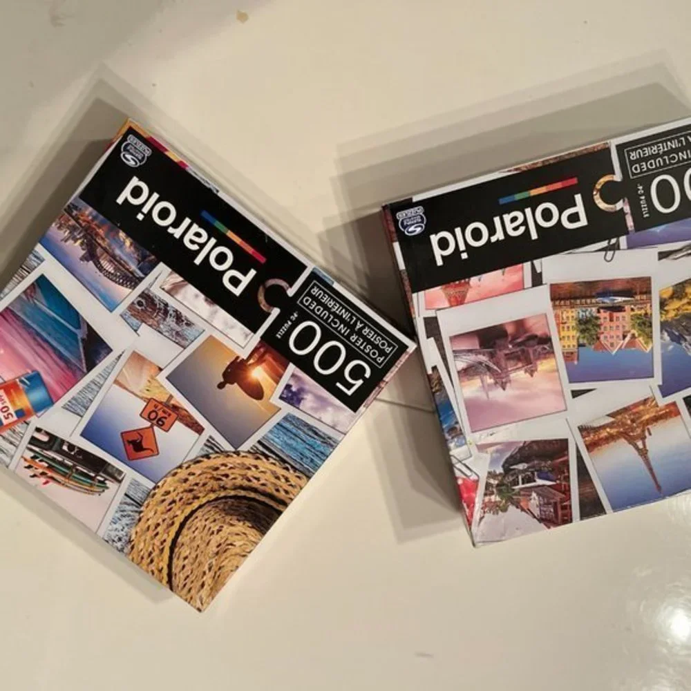 Puzzles Travel by Polaroid Set of‎ TWO) - Europe & Sydney Australia (new) (kids)